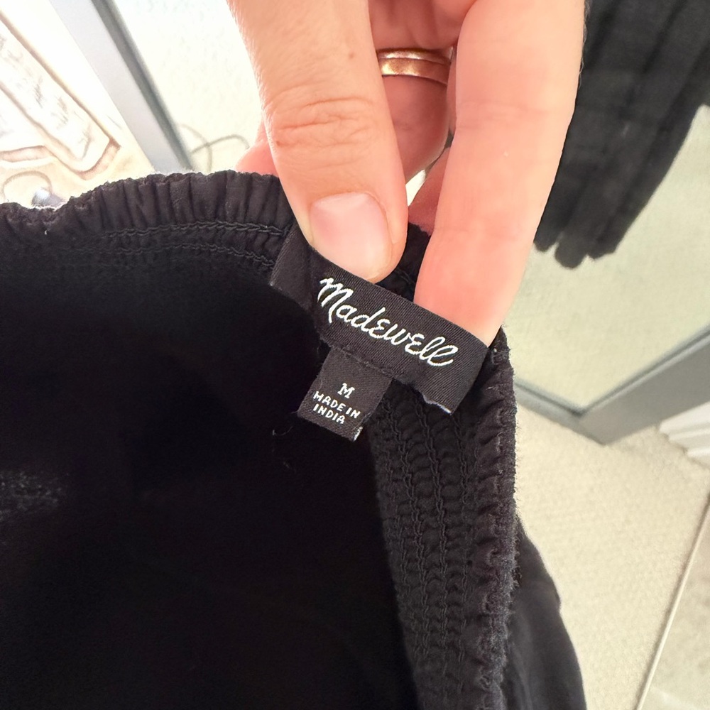 Madewell Tie-Strap Tiered Maxi Dress in Black - Picture 6 of 10